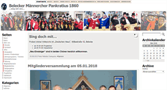 Desktop Screenshot of belecker-maennerchor.de