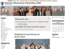 Tablet Screenshot of belecker-maennerchor.de